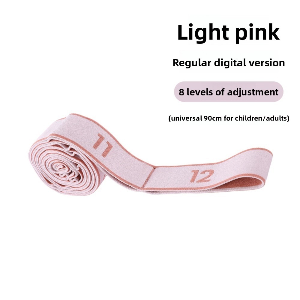 Adjustable Digital Yoga Stretch Band Multistage Resistance Training Belt For Flexibility 8