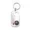 Mini Compass Keychain with Fluorescent Compact Thermometers, Durable Mountaineering Tool for Outdoor Expeditions