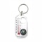 Mini Compass Keychain with Fluorescent Compact Thermometers, Durable Mountaineering Tool for Outdoor Expeditions