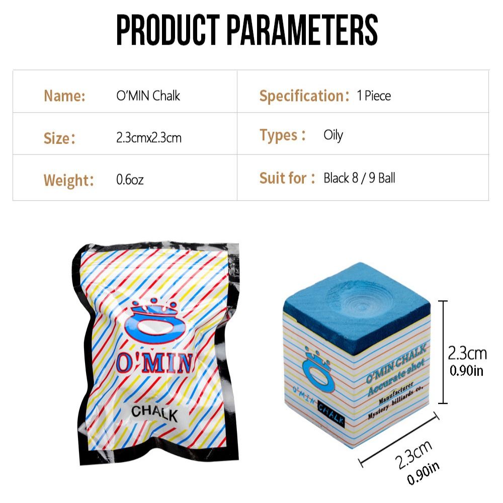 Universal Billiard Cue Chalk Block Strong Adhesion Professional Table Tennis Accessories 3