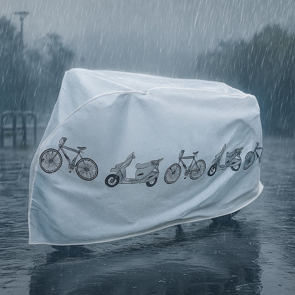All-Weather Bicycle Rain Cover, Waterproof Bike & Electric Bike Covers for Motorbikes & Scooters