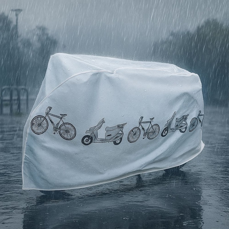 All-Weather Bicycle Rain Cover, Waterproof Bike & Electric Bike Covers for Motorbikes & Scooters