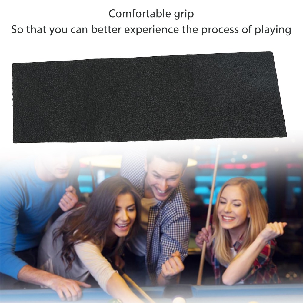 Wear Proof Leather Billiard Cue Grip, Lychee Grain Tree Grain Pool Cue Hand Wrap