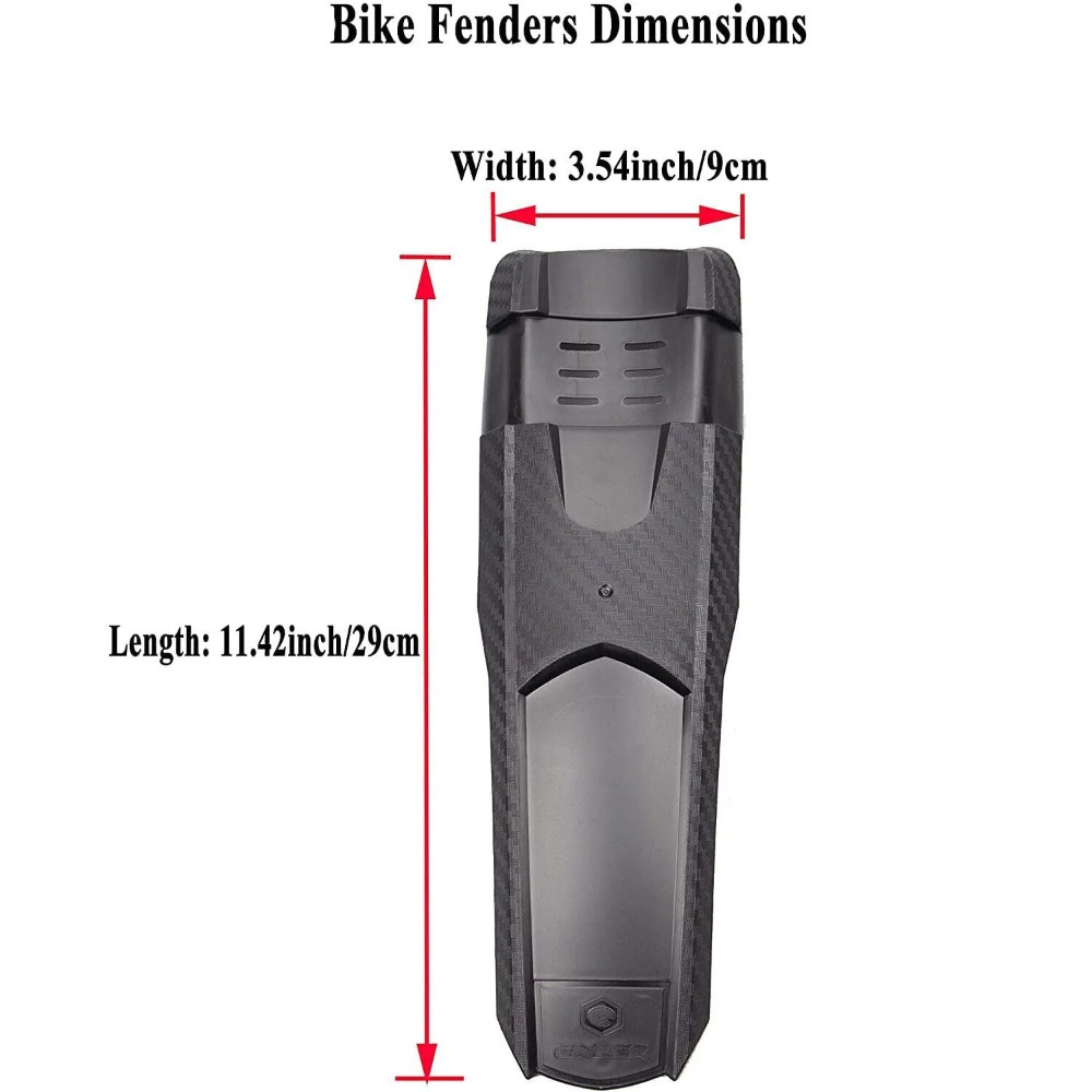 Mountain Bike General Cycling Equipment, Durable Hard Shell Cycling Mudguard PP Front Rear Tyre Mud Guard