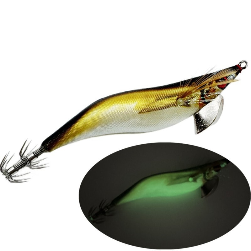 Glow UV Jigging Lure Egi Bait Lure Light Cloth Squid Jig For Octopus Night Fishing 9