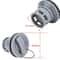 PVC Grey Air Gas Valve Cap, New Replacement Rowing Boat Air Valve, Double Seal Boat Accessories