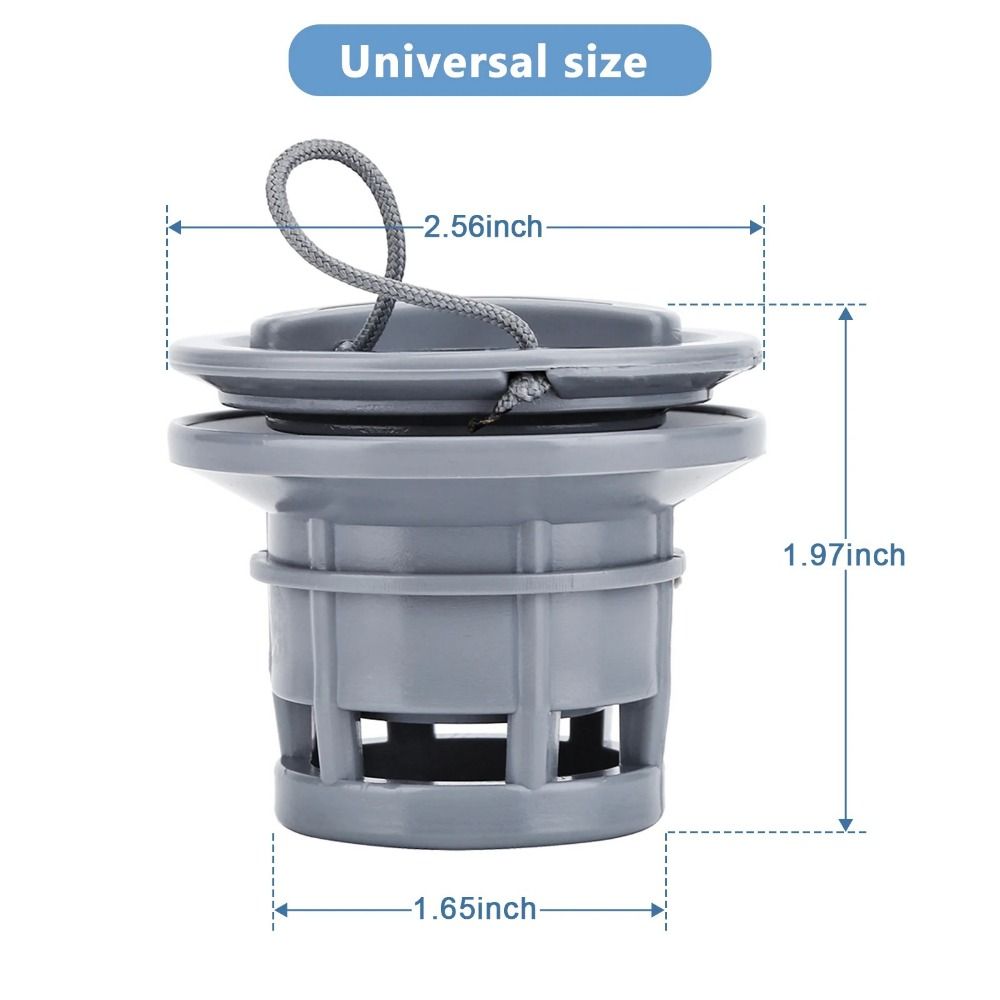 PVC Grey Air Gas Valve Cap, New Replacement Rowing Boat Air Valve, Double Seal Boat Accessories