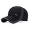 Windproof Baseball Cap with Earflaps, Thicker Trucker Hat, Warm Casual Earmuffs for Men