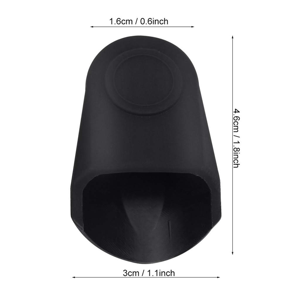 Black Rubber Saxophone Mouthpiece Cap, Easy Washable, Clarinet Mouthpiece Protector