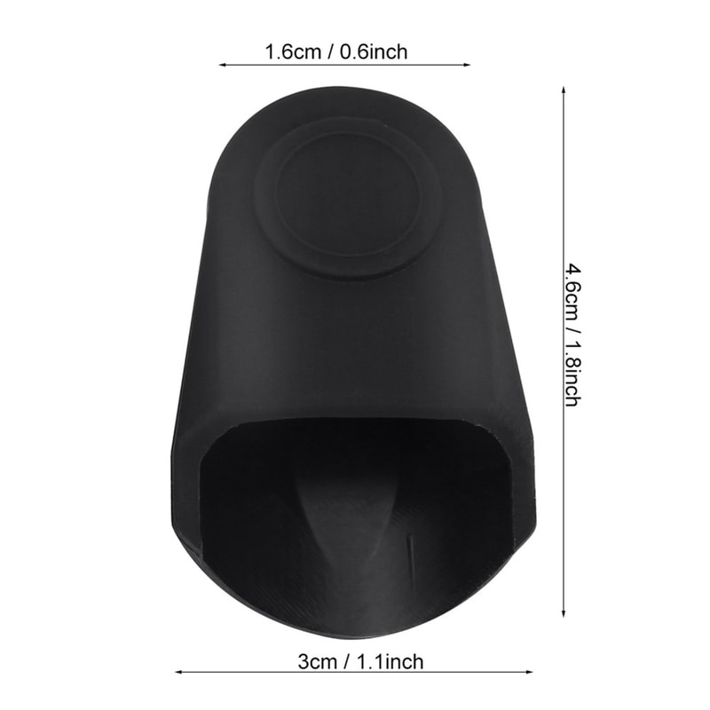 Black Rubber Saxophone Mouthpiece Cap, Easy Washable, Clarinet Mouthpiece Protector