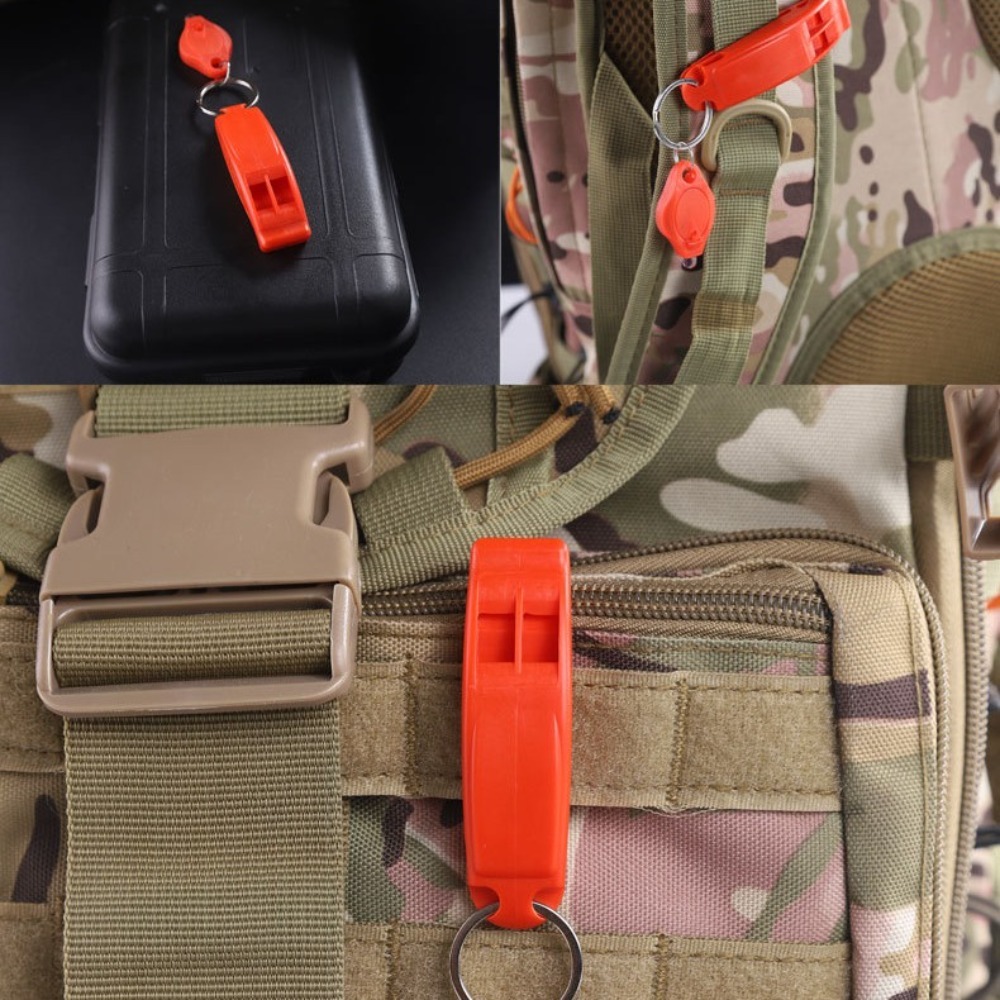 Outdoor Tool, Camping Hiking Whistle, Colors Rescue Emergency Whistle for Survival