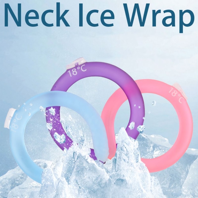 Cooling Neck Wraps, Reusable Ice Pack, Neck Cooler Gel Liquid Ice Maker