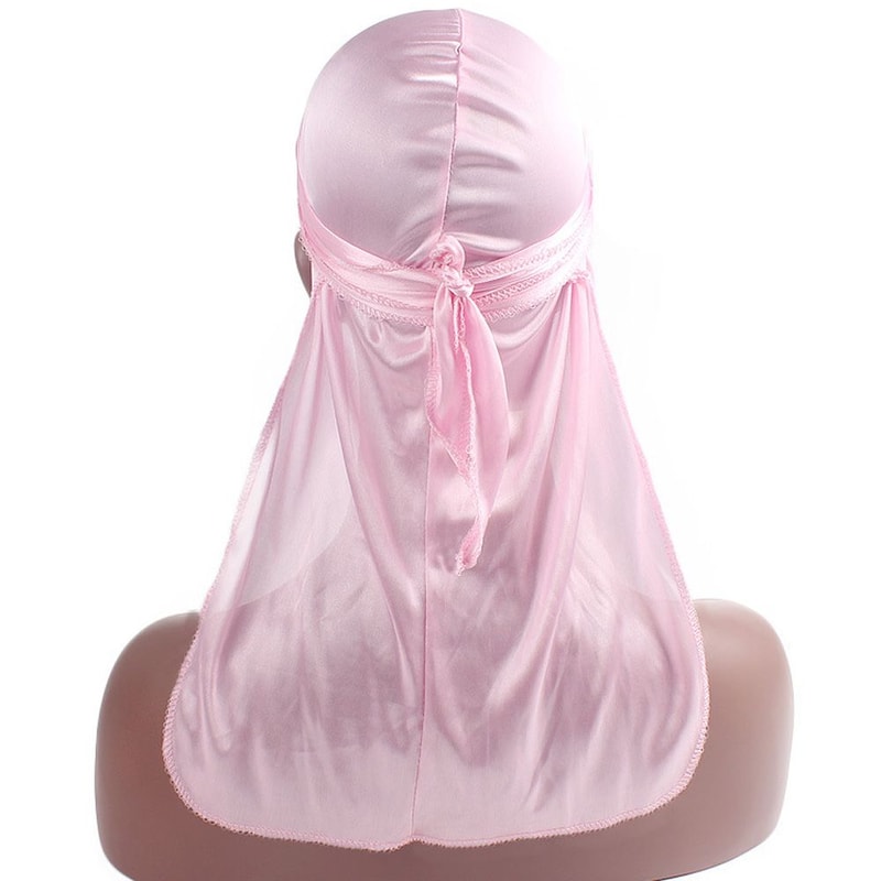 Pre-Tied Bandana Turban Hijab Silk Durag Pirate Hat Fashion Men Women Chemo Cap Headwrap