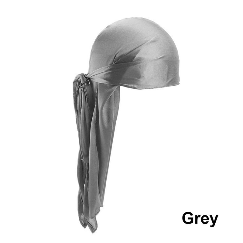 Pre-Tied Bandana Turban Hijab Silk Durag Pirate Hat Fashion Men Women Chemo Cap Headwrap