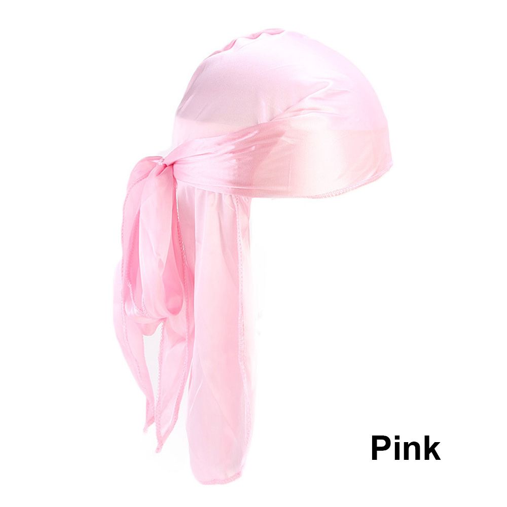 Pre-Tied Bandana Turban Hijab Silk Durag Pirate Hat Fashion Men Women Chemo Cap Headwrap