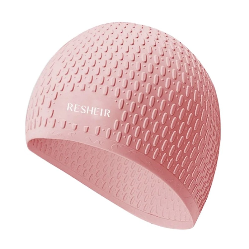 Silicone Swimming Hat for Adults, Waterproof Large Size, Cute Cartoon, Ear Protection Cap
