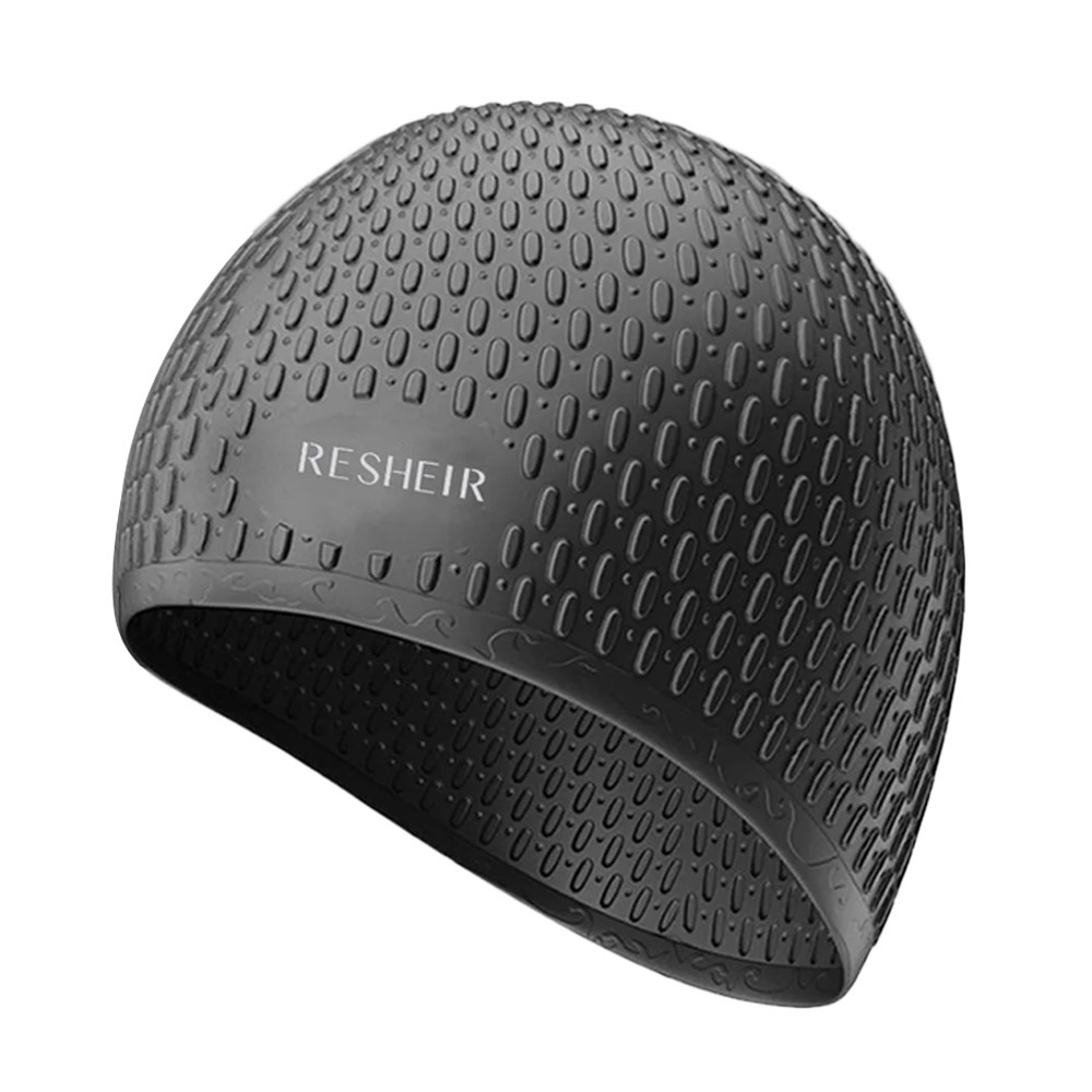 Silicone Swimming Hat for Adults, Waterproof Large Size, Cute Cartoon, Ear Protection Cap