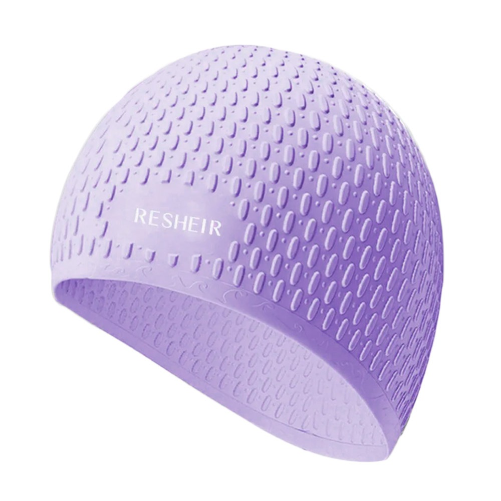 Silicone Swimming Hat for Adults, Waterproof Large Size, Cute Cartoon, Ear Protection Cap