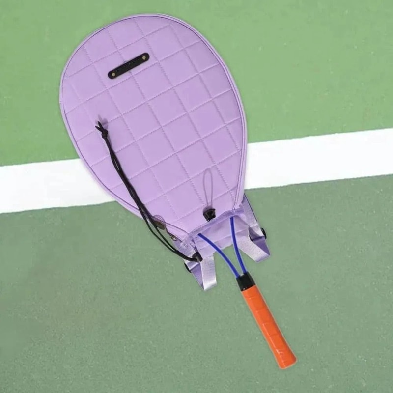 Tennis Racket Backpack, New Solid Color Racquet Cover Bag, Ultralight Zipper Carrying Bag, Large Capacity