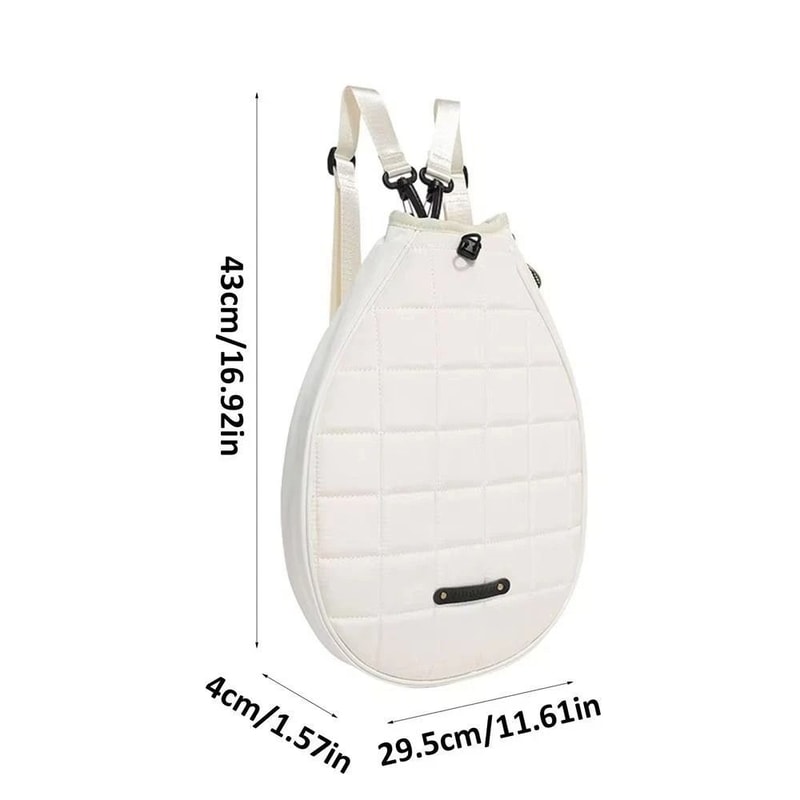 Tennis Racket Backpack, New Solid Color Racquet Cover Bag, Ultralight Zipper Carrying Bag, Large Capacity