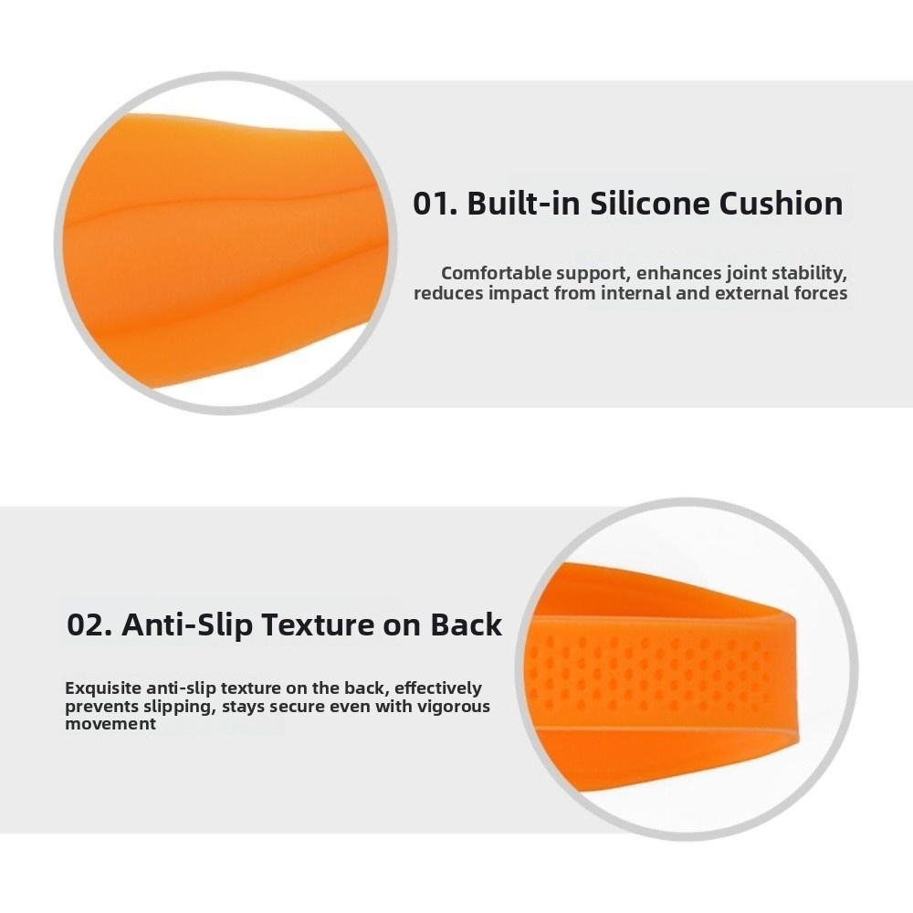 Knee Strap Support Silicone Patella Tendon Strap For Knee Care Fixed Protection 3