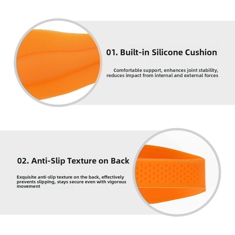 Knee Strap Support Silicone Patella Tendon Strap For Knee Care Fixed Protection 3