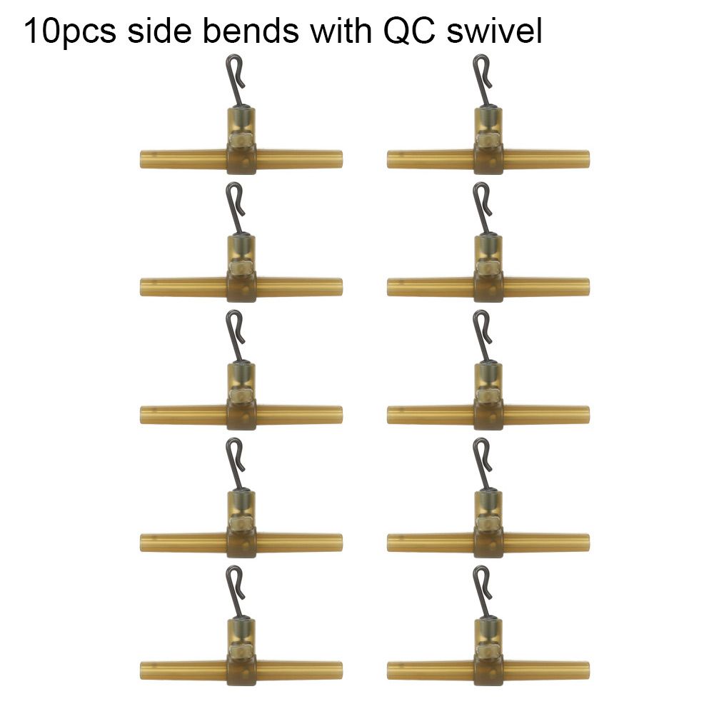 Carp Fishing Accessories Kit, Hose Swivels, Anti Tangle Sleeves, Side Bends with Swivel
