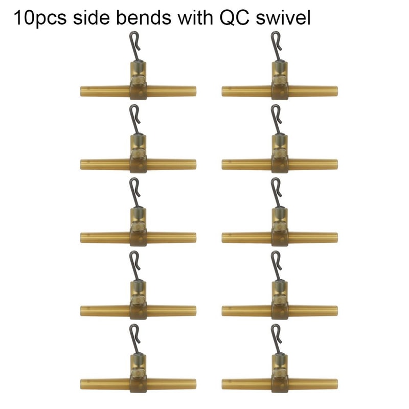 Carp Fishing Accessories Kit, Hose Swivels, Anti Tangle Sleeves, Side Bends with Swivel