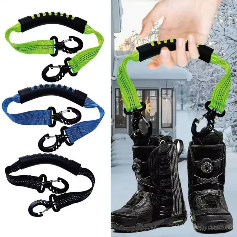 Winter Sport Ski Boot Carrier Straps, Adjustable Nylon Roller Skate Lifter, Ice Skates Strap