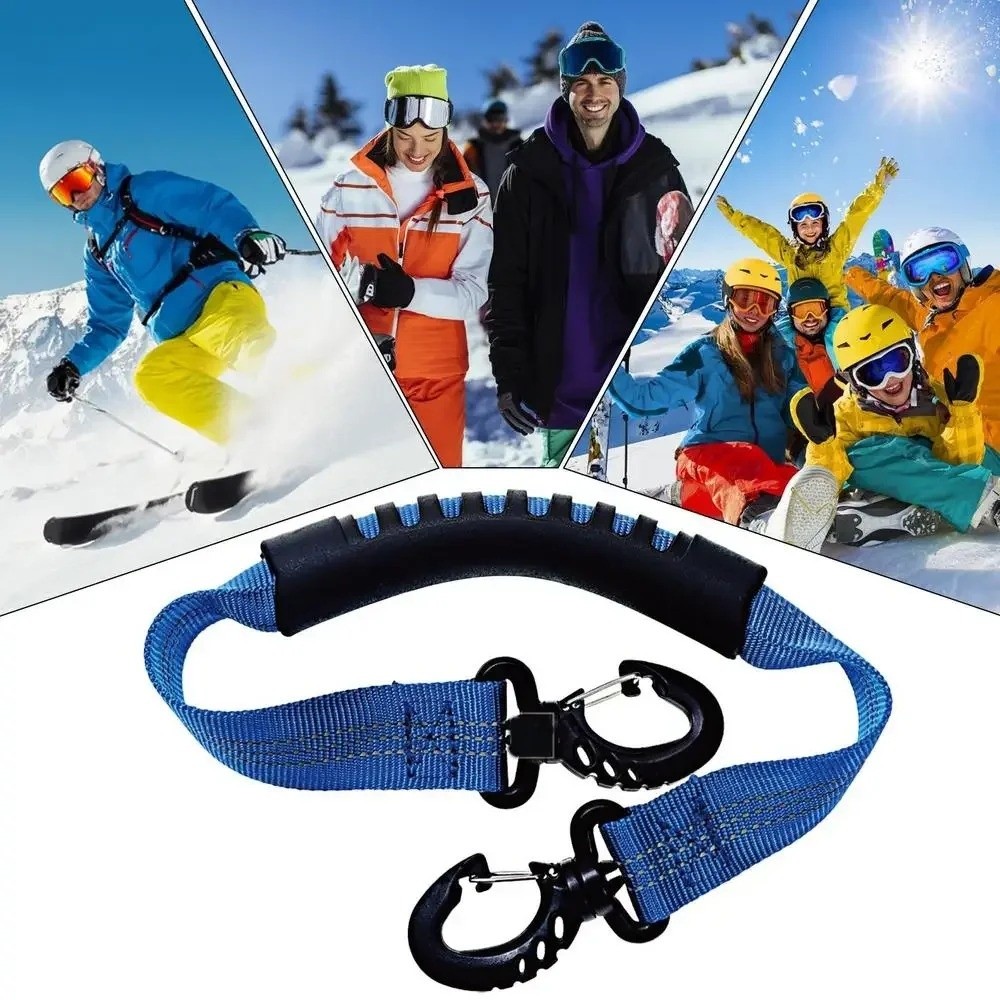 Winter Sport Ski Boot Carrier Straps, Adjustable Nylon Roller Skate Lifter, Ice Skates Strap