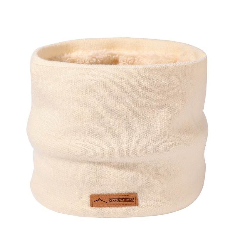 Solid Color Coral Velvet Sport Scarf Thickened Warm Neck Gaiter Plush Knitted Scarf For Winter 1