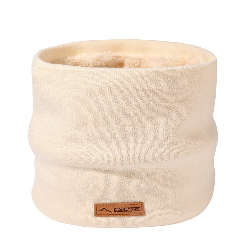 Solid Color Coral Velvet Sport Scarf Thickened Warm Neck Gaiter Plush Knitted Scarf For Winter 7