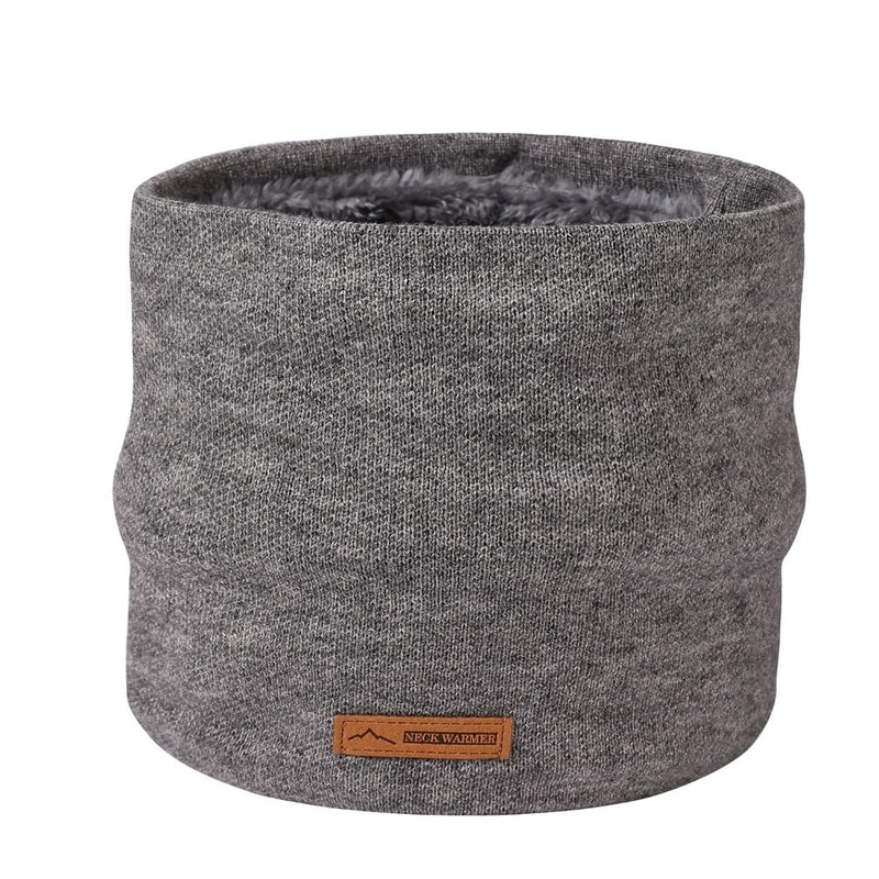 Solid Color Coral Velvet Sport Scarf Thickened Warm Neck Gaiter Plush Knitted Scarf For Winter 8