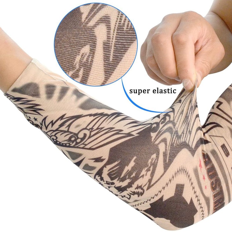 Outdoor Sport Basketball UV Protection Arm Sleeves Flower Design Sun Protection Arm Cover 2
