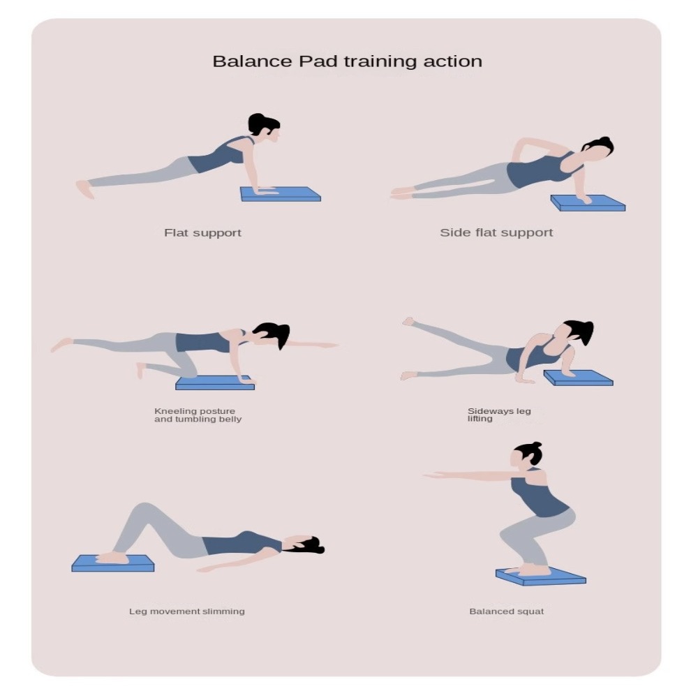 Multi-functional Balance Pad, Portable Yoga Cushion for Waist Training, Non-slip Support Balancing Pad