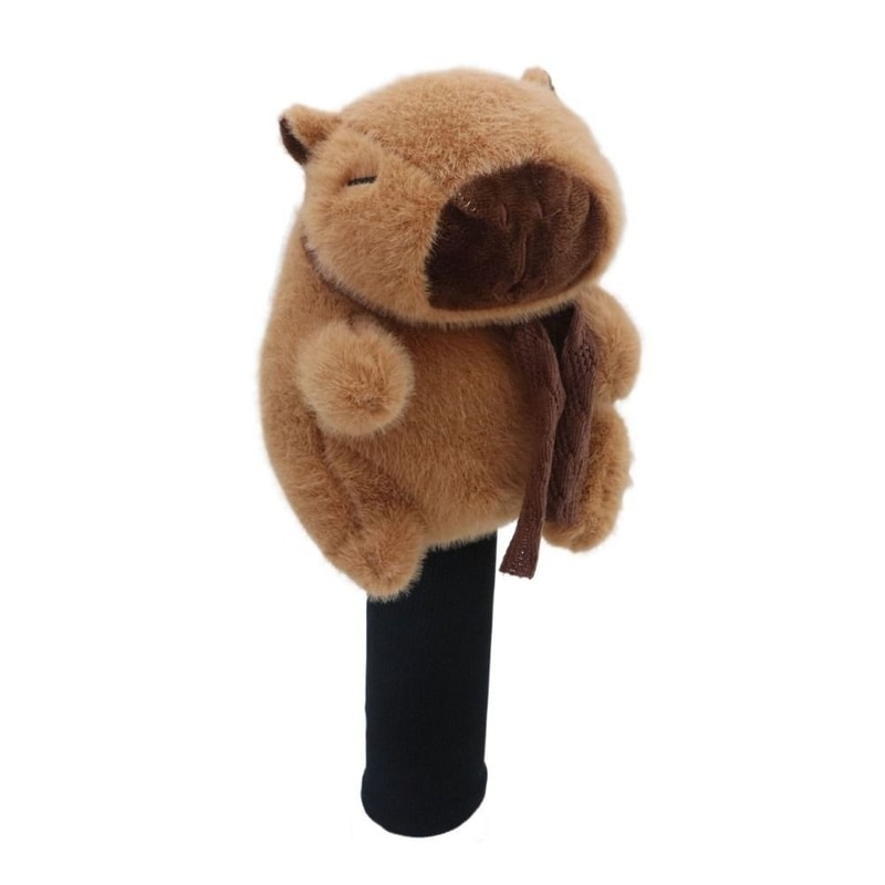 Cartoon Capybara Golf Club Headcover, Cute Soft Animal Driver Headcover for Club Protection