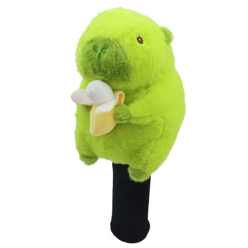 Cartoon Capybara Golf Club Headcover, Cute Soft Animal Driver Headcover for Club Protection