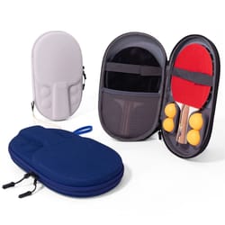 waterproof shockproof ping pong case, new eva table tennis paddle bag with zip pocket protective design