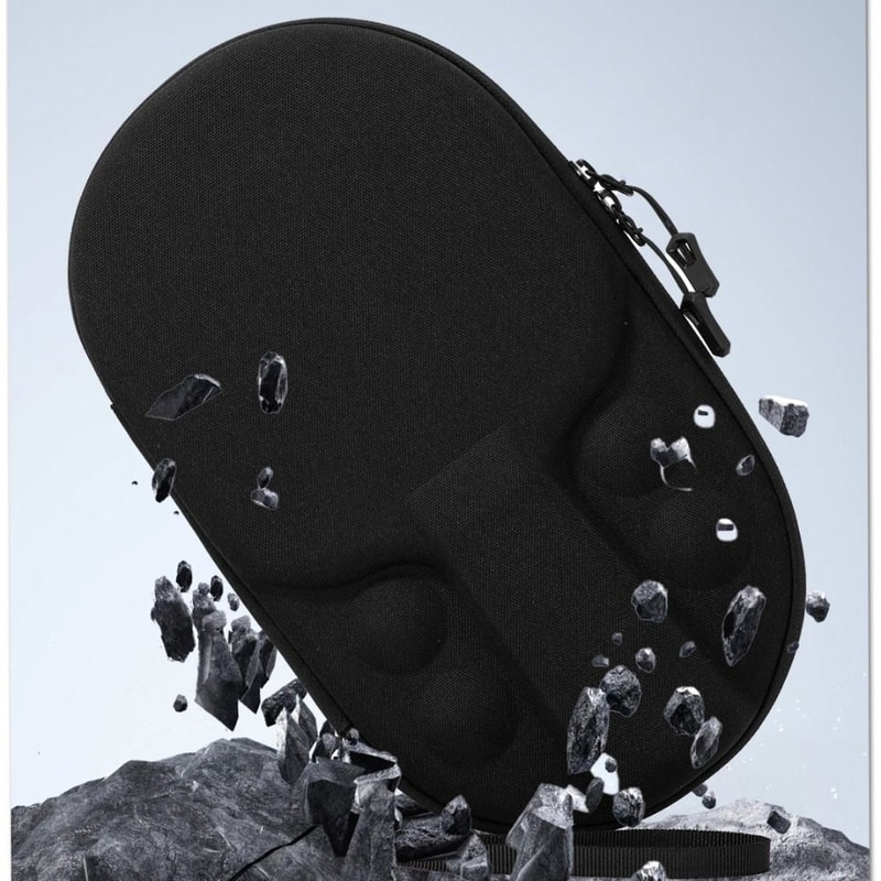 Waterproof Shockproof Ping Pong Case, New EVA Table Tennis Paddle Bag with Zip Pocket Protective Design