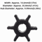 Shock Proof Outboard Impeller Rubber, Water Pump Impeller for Marine Engine