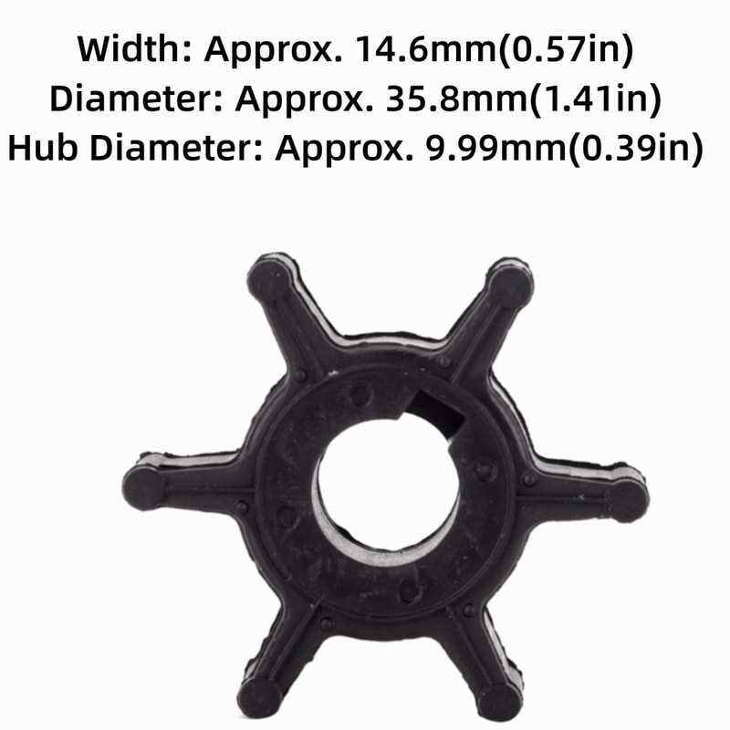 Shock Proof Outboard Impeller Rubber, Water Pump Impeller for Marine Engine