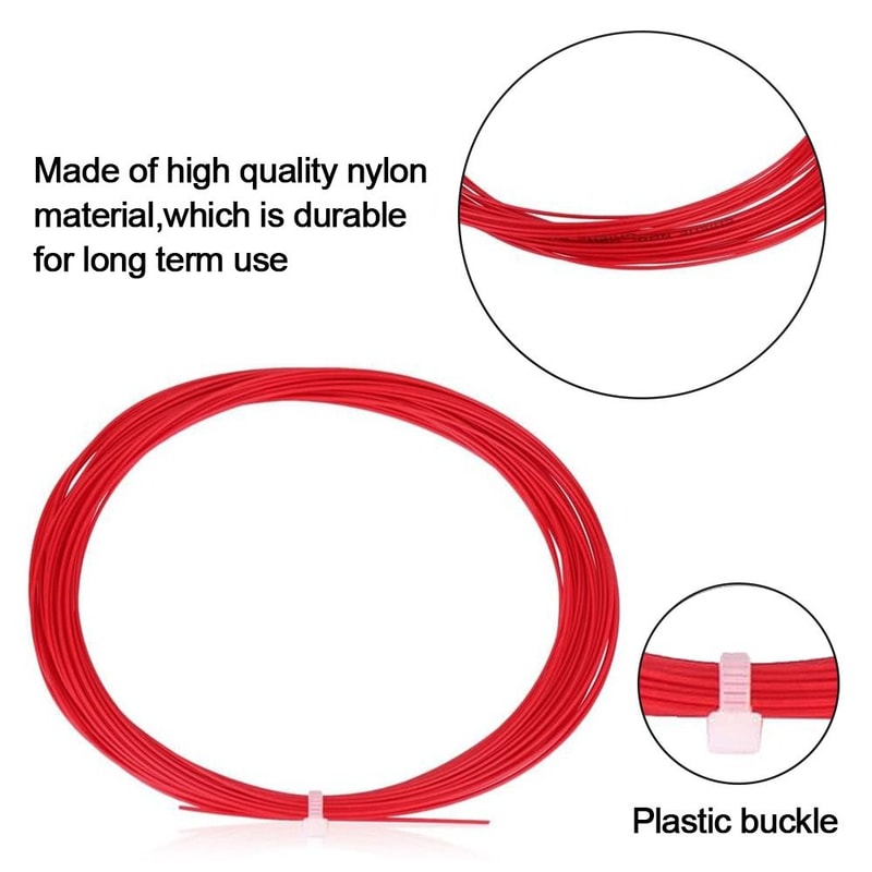 Durable Badminton String with High Flexibility, Shock-absorbing Racquet Line for Training, Badminton Racket Accessory