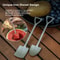Mini Titanium Shovel Spoon, Portable Dessert Fork, Creative Dual-Use Fork Spoon for Outdoor Party Supplies