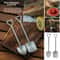 Mini Titanium Shovel Spoon, Portable Dessert Fork, Creative Dual-Use Fork Spoon for Outdoor Party Supplies