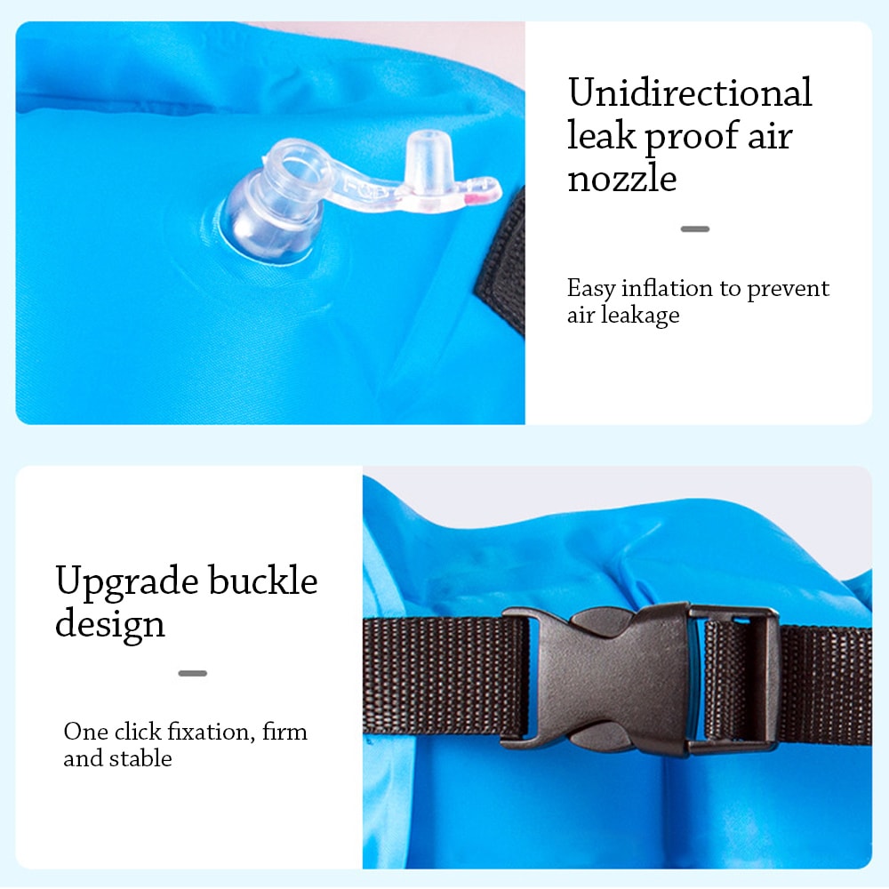 Portable Adjustable Swimming Belt, Thickened Inflatable Pool Floating Waist Belt for Water Play, Summer Training