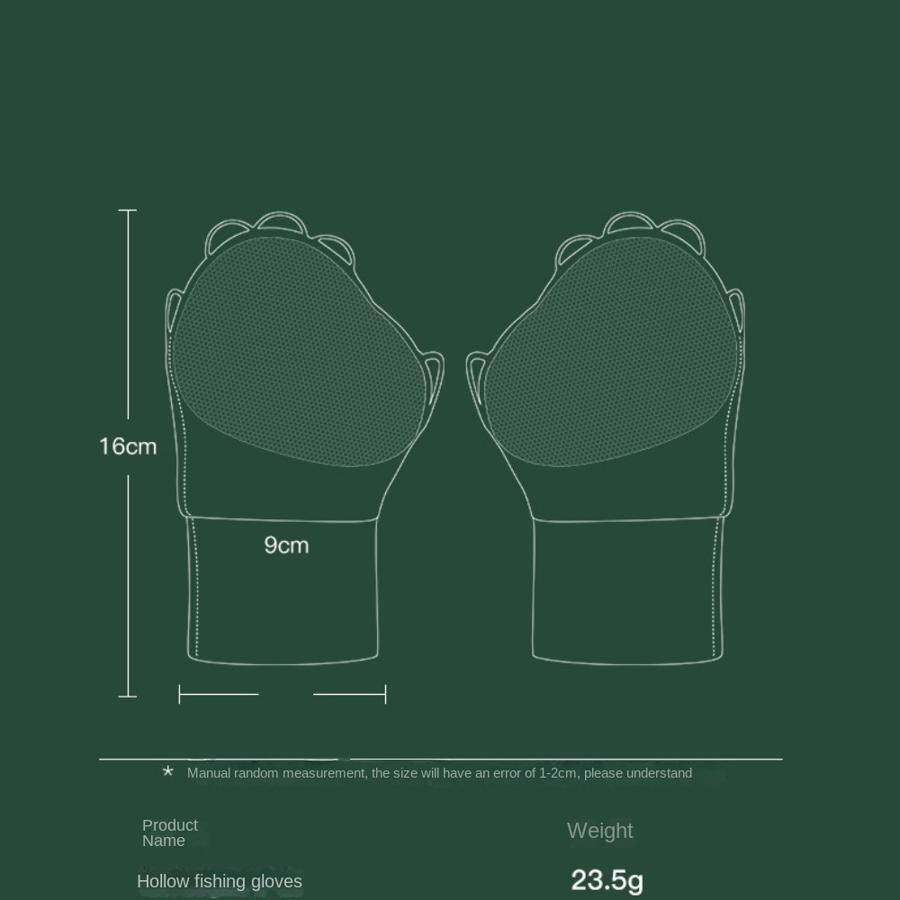 Highly Elastic Riding Gloves, Touch Screen Ice Silk Fishing Gloves, Anti-UV Breathable Palm Hollowed