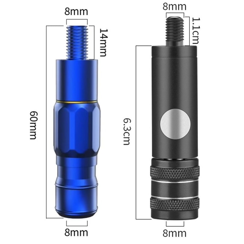 Quick Release Net Connector, Anti-rotation Aluminum Alloy, Interface Landing Net Head Adapter