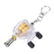 Fishing Key Chain with Steel Wire Reel, Telescopic Rope Key Ring for Outdoors