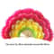 Yangko Fan, Adult Double-sided Peony Petal Hand Fan, Performance Props for Club Style