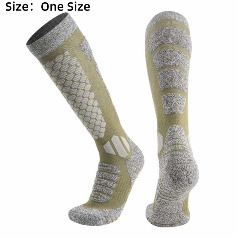 Warm Non-slip Fashion Sports Socks, Thickened Long Tube Socks for Hiking, Ski Mountaineering